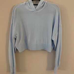 Aerie Sky Blue Hooded Sweater